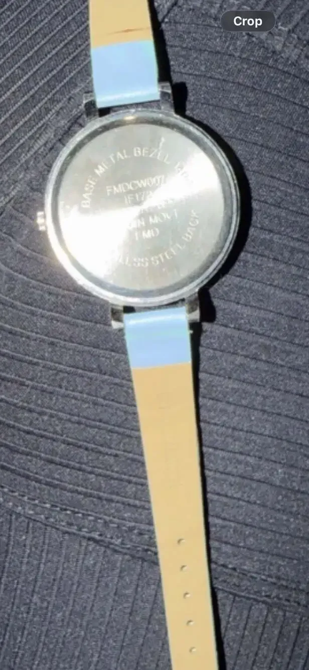 FMD Women’s Snowman Christmas Watch Light Blue Strap Quartz Analog Holiday